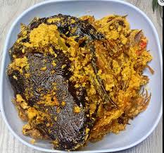 Egusi soup with Catfish 